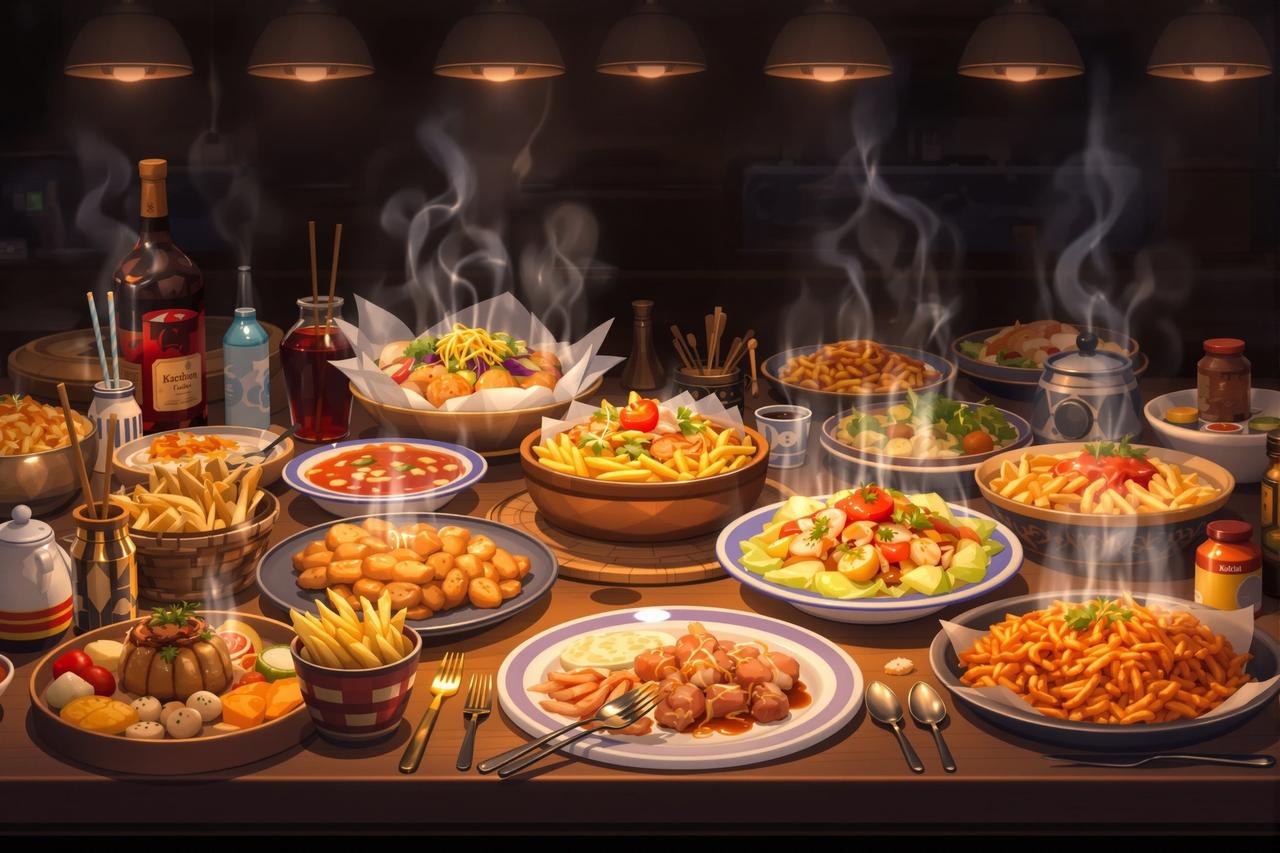 魔改版短剧作品展示 - 食灵之宴 — 美食设定